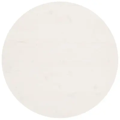 vidaXL Mizna plošča bela Ø90x2,5 cm trdna borovina