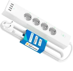 Meross - Smart Wi-Fi Power Strip  4 AC + 4 USB