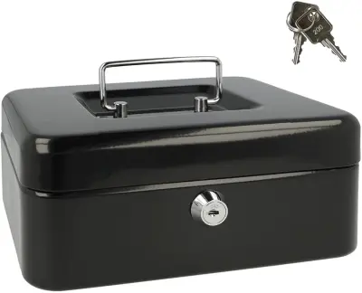 Blagajna westcott 200x161x89mm črna e-51001