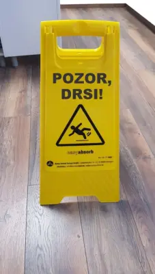 Tabla opozorilna pozor drsi zložljiva westcott p-10007