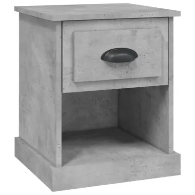 vidaXL Nočna omarica betonsko siva 39x39x47,5 cm inženirski les