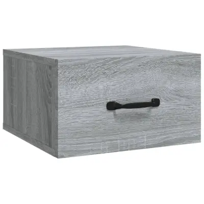 vidaXL Stenska nočna omarica siva sonoma 35x35x20 cm