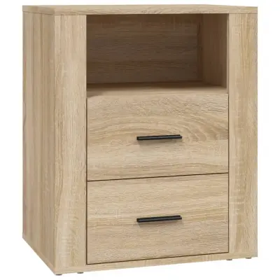 vidaXL Nočna omarica sonoma hrast 50x36x60 cm inženirski les