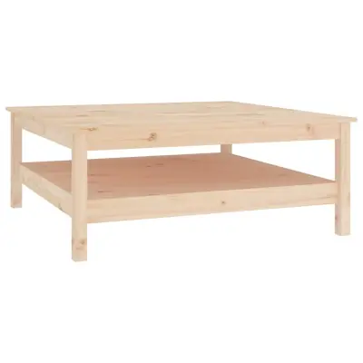 vidaXL Klubska mizica 100x100x40 trdna borovina