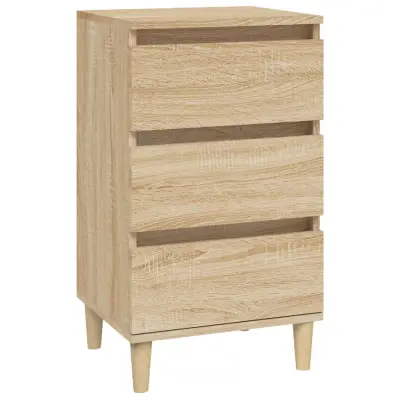 vidaXL Nočna omarica sonoma hrast 40x35x70 cm inženirski les