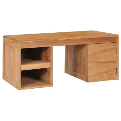 vidaXL Klubska mizica 90x50x40 cm trdna tikovina
