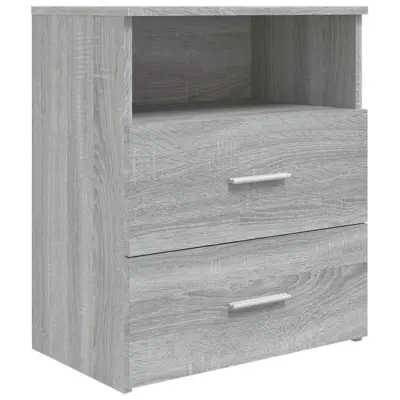 vidaXL Nočna omarica siva sonoma 50x32x60 cm