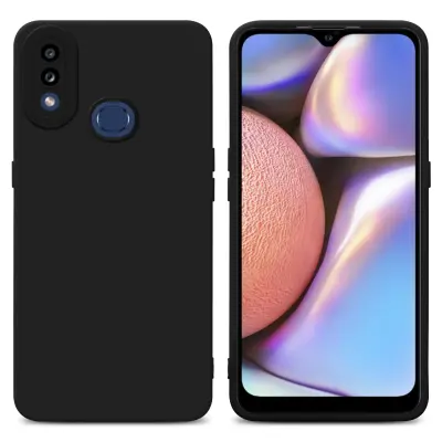 CADORABO Ohišje, združljiv s Samsungom v Fluid Black - Zaščitni pokrov, narejen iz fleksibilnega silikona TPU