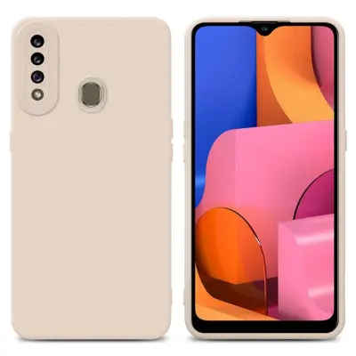 Cadorabo Case, združljiv s Samsungom v Fluid Cream - zaščitni pokrov iz fleksibilnega silikona TPU