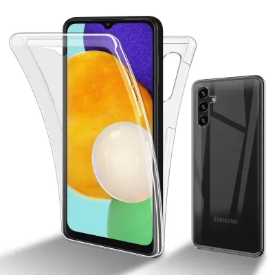 CADORABO Samsung v prozorni - 360 -° zaščitni pokrov celotnega telesa - zaščita pred sprednjim in hrbtom, vsestransko zaščito z zaščitnikom zaslona