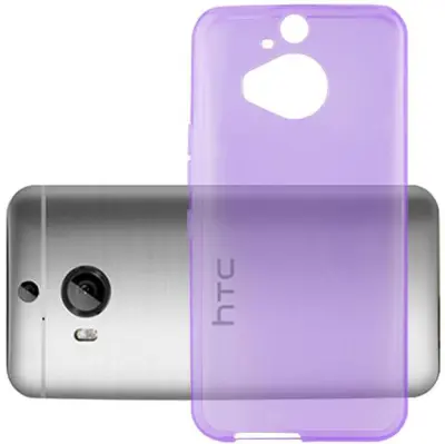 Cadorabo Case, združljiv s HTC v prozorni vijolični - zaščitni pokrov, narejen iz fleksibilnega silikona TPU