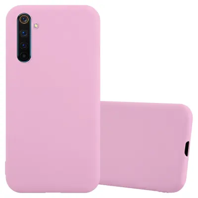 Cadorabo Case, združljiv z Realme v Candy Pink - Zaščitni pokrov iz fleksibilnega silikona TPU