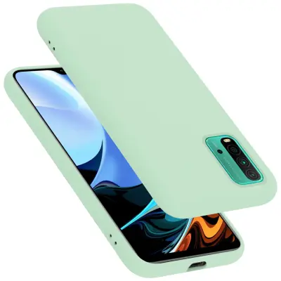 CADORABO Ohišje, združljiv s Xiaomi v tekoči svetlo zeleni barvi - zaščitni pokrov iz fleksibilnega silikona TPU