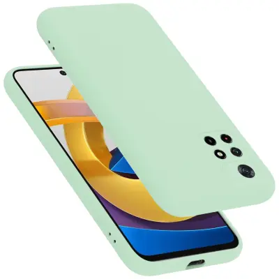 CADORABO Ohišje, združljiv s Xiaomi v tekoči svetlo zeleni barvi - zaščitni pokrov iz fleksibilnega silikona TPU