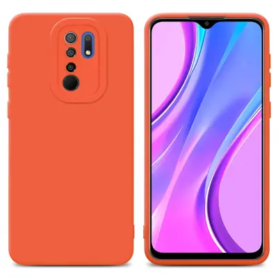 Cadorabo Case, združljiv s Xiaomi v tekočini oranžni pokrov - zaščitni pokrov iz fleksibilnega silikona TPU