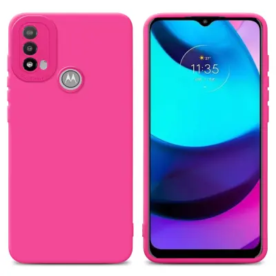 CADORABO Ohišje, združljiv z Motorolo v Fluid Hotpink - zaščitni pokrov iz fleksibilnega silikona TPU