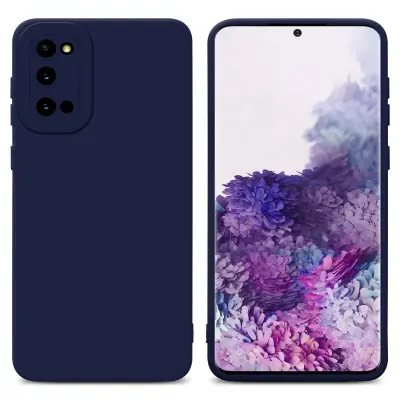 Cadorabo Case, združljiv s Samsungom v tekoči temno modri barvi - zaščitni pokrov iz fleksibilnega silikona TPU