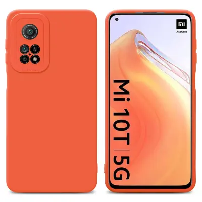 Cadorabo Case, združljiv s Xiaomi v tekočini oranžni pokrov - zaščitni pokrov iz fleksibilnega silikona TPU