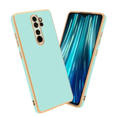 CADORABO Ohišje, združljiv s Xiaomi v sijajni metini zeleni barvi - Zlato - zaščitno prevleko iz fleksibilnega silikona TPU in z zaščito pred kamero
