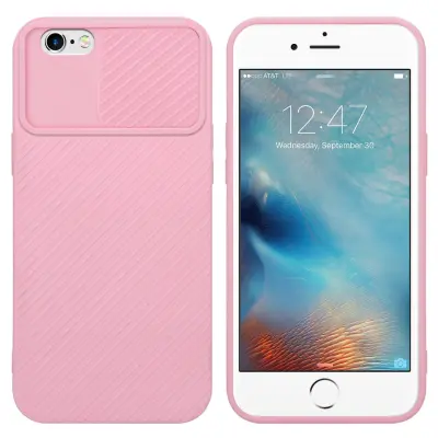 CADORABO Ohišje, združljiv z Apple v Bonbon Pink - Zaščitni pokrov iz fleksibilnega silikona TPU in z zaščito pred kamero