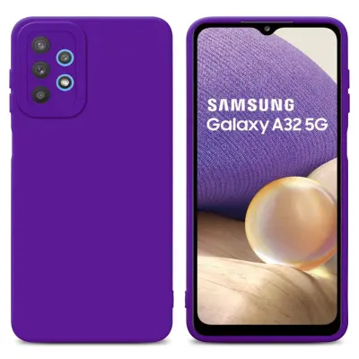 CADORABO Ohišje, združljiv s Samsungom v tekoči temno vijolični barvi - zaščitni pokrov iz fleksibilnega silikona TPU