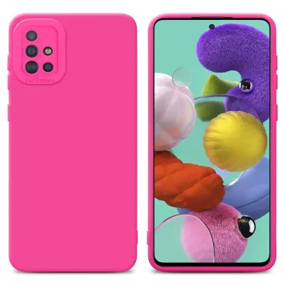 Cadorabo Case, združljiv s Samsungom v Fluid Hotpink - zaščitni pokrov iz fleksibilnega silikona TPU