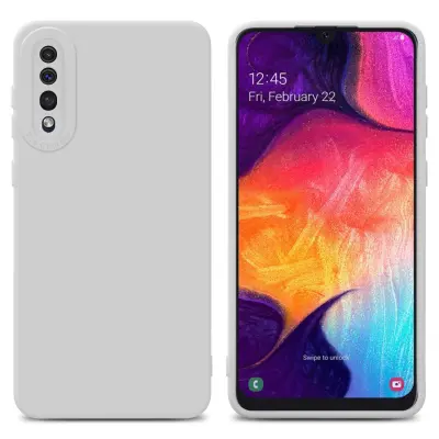 CADORABO Ohišje, združljiv s Samsungom v tekoči beli barvi - zaščitni pokrov iz fleksibilnega silikona TPU