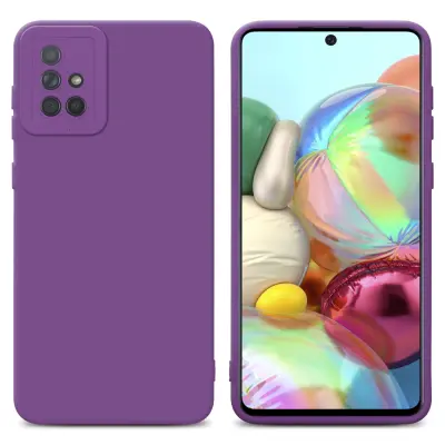 Cadorabo Case, združljiv s Samsungom v tekočini Matte Purple - zaščitni pokrov iz fleksibilnega silikona TPU