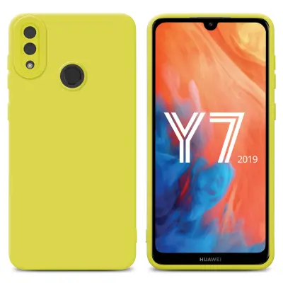 Cadorabo Case, združljiv s Huawei v tekočini rumeni - zaščitni pokrov, narejen iz fleksibilnega silikona TPU