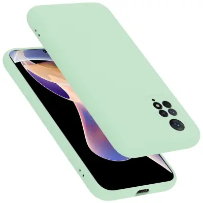 CADORABO Ohišje, združljiv s Xiaomi v tekoči svetlo zeleni barvi - zaščitni pokrov iz fleksibilnega silikona TPU