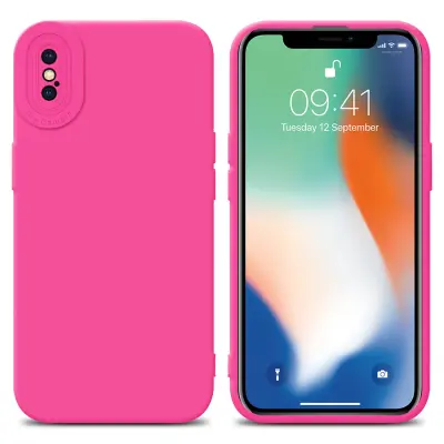 CADORABO Ohišje, združljiv z Apple v Fluid Hotpink - zaščitni pokrov iz fleksibilnega silikona TPU
