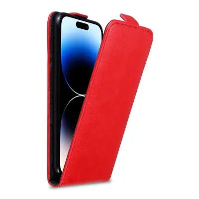 CADORABO Ohišje, združljiv z Apple v Apple Red - Zaščitni pokrov v zasnovi Flip z magnetnim zapiranjem