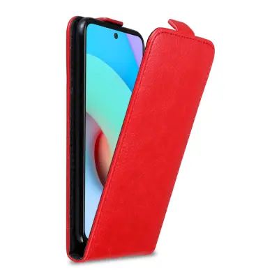 Cadorabo Case, združljiv z Xiaomi v Apple Red - Zaščitni pokrov v zasnovi Flip z magnetnim zapiranjem