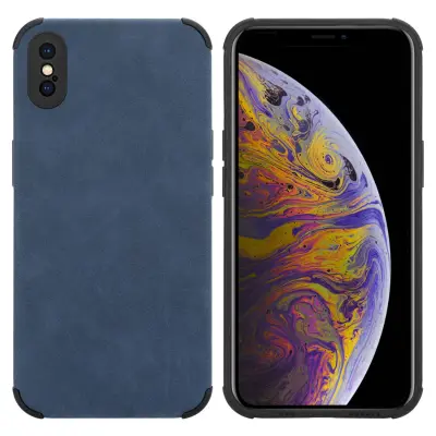 Cadorabo Case, združljiv z Apple v Sapphire Blue - Zaščitni pokrov iz silikona TPU z plemenito umetno semiša