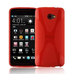 Cadorabo Case, združljiv s HTC v Candy Apple Red - Zaščitni pokrov iz fleksibilnega silikona TPU