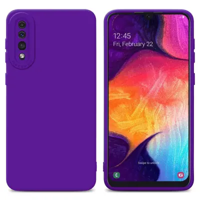 CADORABO Ohišje, združljiv s Samsungom v tekoči temno vijolični barvi - zaščitni pokrov iz fleksibilnega silikona TPU
