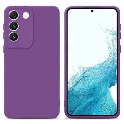 Cadorabo Case, združljiv s Samsungom v tekočini Matte Purple - zaščitni pokrov iz fleksibilnega silikona TPU