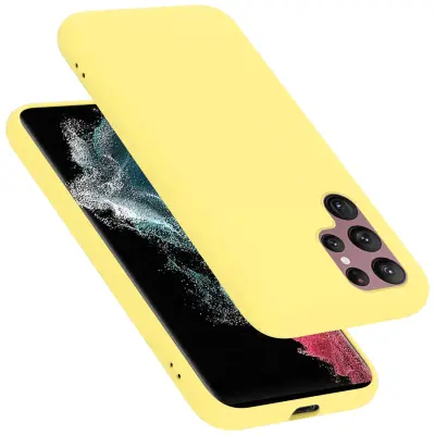 Cadorabo ohišje, združljiv s Samsungom v tekoči rumeni - zaščitni pokrov, narejen iz fleksibilnega silikona TPU
