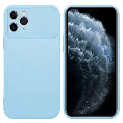 CADORABO Ohišje, združljiv z Apple v Bonbon Light Blue - Zaščitni pokrov, narejen iz fleksibilnega silikona TPU in z zaščito pred kamero