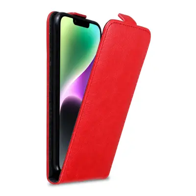 CADORABO Ohišje, združljiv z Apple v Apple Red - Zaščitni pokrov v zasnovi Flip z magnetnim zapiranjem