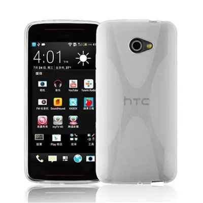 Cadorabo Case, združljiv s HTC v pol prozorni - zaščitni pokrov, narejen iz fleksibilnega silikona TPU