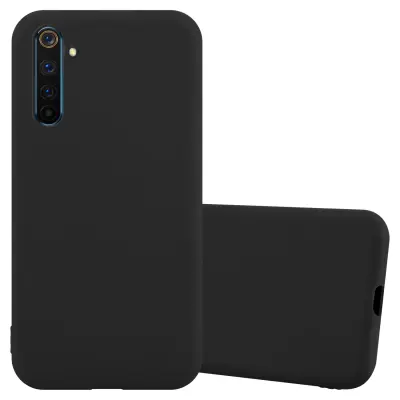 CADORABO Ohišje, združljiv z Realme v Candy Black - Zaščitni pokrov iz fleksibilnega silikona TPU