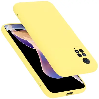 CADORABO Ohišje, združljiv s Xiaomi v tekoči rumeni - zaščitni pokrov, narejen iz fleksibilnega silikona TPU