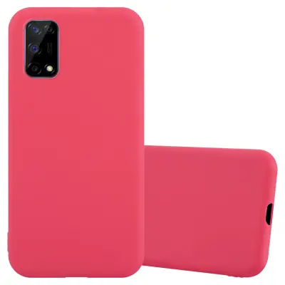 Cadorabo Case, združljiv z Realme v Candy Red - Zaščitni pokrov iz fleksibilnega silikona TPU