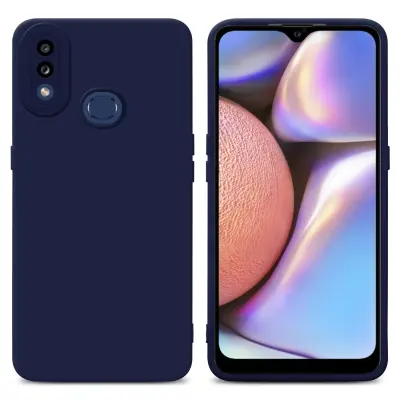 Cadorabo Case, združljiv s Samsungom v tekoči temno modri barvi - zaščitni pokrov iz fleksibilnega silikona TPU