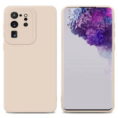 Cadorabo Case, združljiv s Samsungom v Fluid Cream - zaščitni pokrov iz fleksibilnega silikona TPU