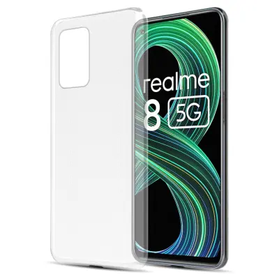 Cadorabo Case, združljiv z Realme v popolnoma prozorni - zaščitni pokrov, narejen iz fleksibilnega silikona TPU