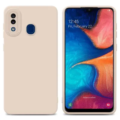 Cadorabo Case, združljiv s Samsungom v Fluid Cream - zaščitni pokrov iz fleksibilnega silikona TPU