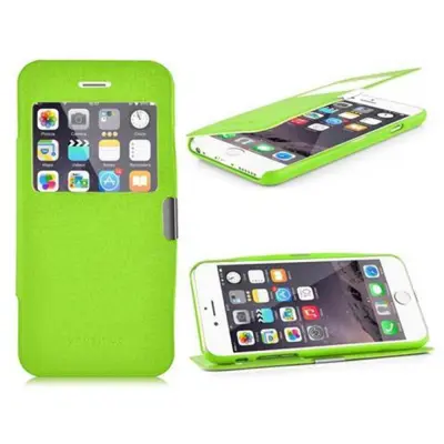 CADORABO Ohišje, združljiv z Apple v Apple Green - Zaščitni pokrov z magnetnim zapiranjem, stoječo funkcijo in eno gledano okno