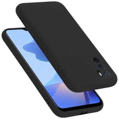 Cadorabo Case, združljiv z OPPO v tekoči črni barvi - zaščitni pokrov iz fleksibilnega silikona TPU